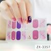 ZX 3D Waterproof No-Cure Gel Nail Wraps, Full Cover Japanese & Korean Style Spring & Summer Nail Stickers, Nail Patch Films