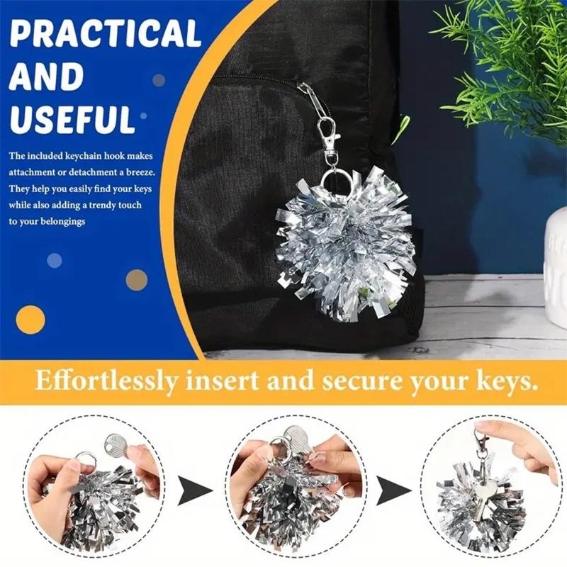 WTEMPO Разноцветные смешанные брелоки для вечеринок, аксессуары для чирлидеров и танцоров, памятные брелоки для чирлидинга, подвески, аксессуары для подвешивания на сумки