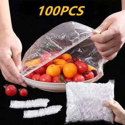 Многоразовые одноразовые крышки для пищевых продуктов, пластиковая упаковка, прочные эластичные крышки для пищевых продуктов для мисок, эластичные крышки для тарелок для кухонной сумки для хранения еды