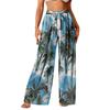 Women Loose Casual Beach Pants Breathable Wide Leg Pants