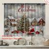 2 Christmas Trees, Santa Claus, Snowflake Houses, Window Screens, Home Decor Styles, Living Room Curtains