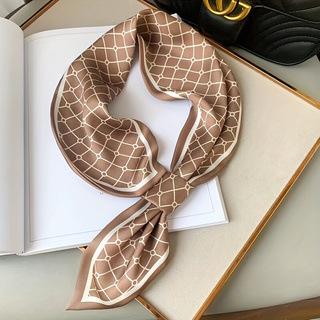 Silk Scarf Small Long Square Scarf Women'S High-End Neck Protection Scarf Professional Matching Shirt Scarf