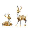 2pcs Crafts Resin Deer Ornaments Minimalist Cute Animal Sculpture Exquisite Creative Elk Statue TV Cabinet
