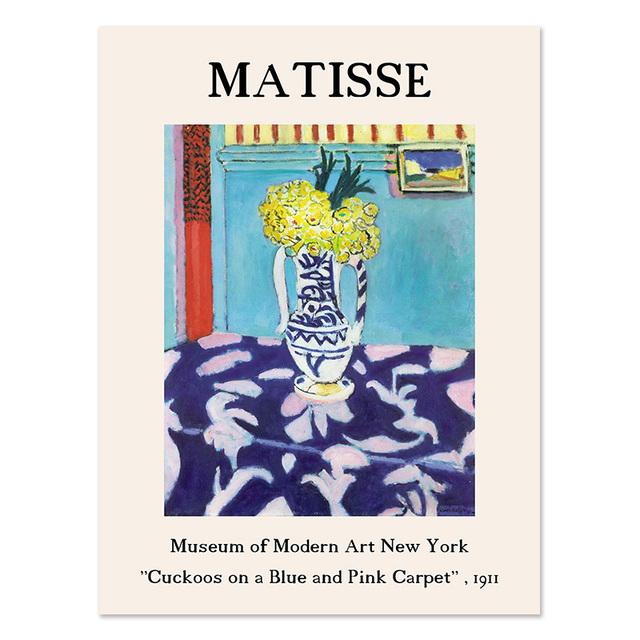 Vintage Henri Matisse Retro Posters Prints Abstract Wall Art Landscape Canvas Painting Gallery Pictures Living Room Home Decor