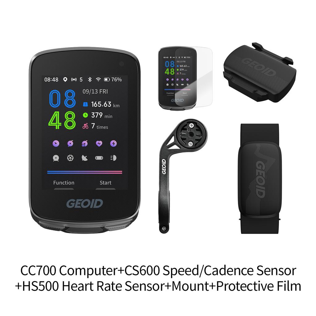 GPS-велокомпьютер GEOID CC700 с 2,8-дюймовым цветным экраном, велоспидометр с навигацией по маршруту, WIFI, водонепроницаемый велоодометр