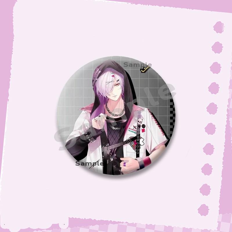Горячая серия игр Diabolik Lovers Мягкие значки-кнопки Мультяшные круглые броши на рюкзак Аято Канато Райто Значки-украшения Подарки для друзей