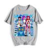 K-pop Футболка с коротким рукавом, мультяшная, хип-хоп, с графическим принтом, повседневная, высокого качества, футболка мужская, унисекс, топы
