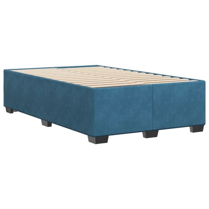 VidaXL Cadre de lit sans matelas bleu 120x200 cm velours 3284629