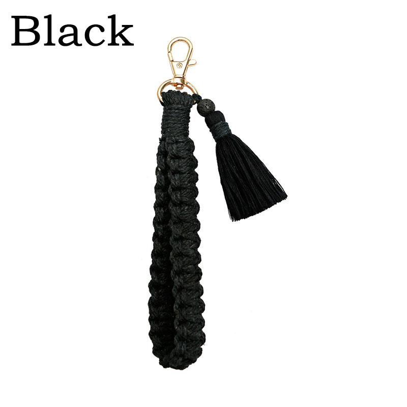 1 шт. Брелок с кисточкой Модные аксессуары Брелок для ключей автомобиля Ручное плетение Брелок Креативный брелок Женские брелки