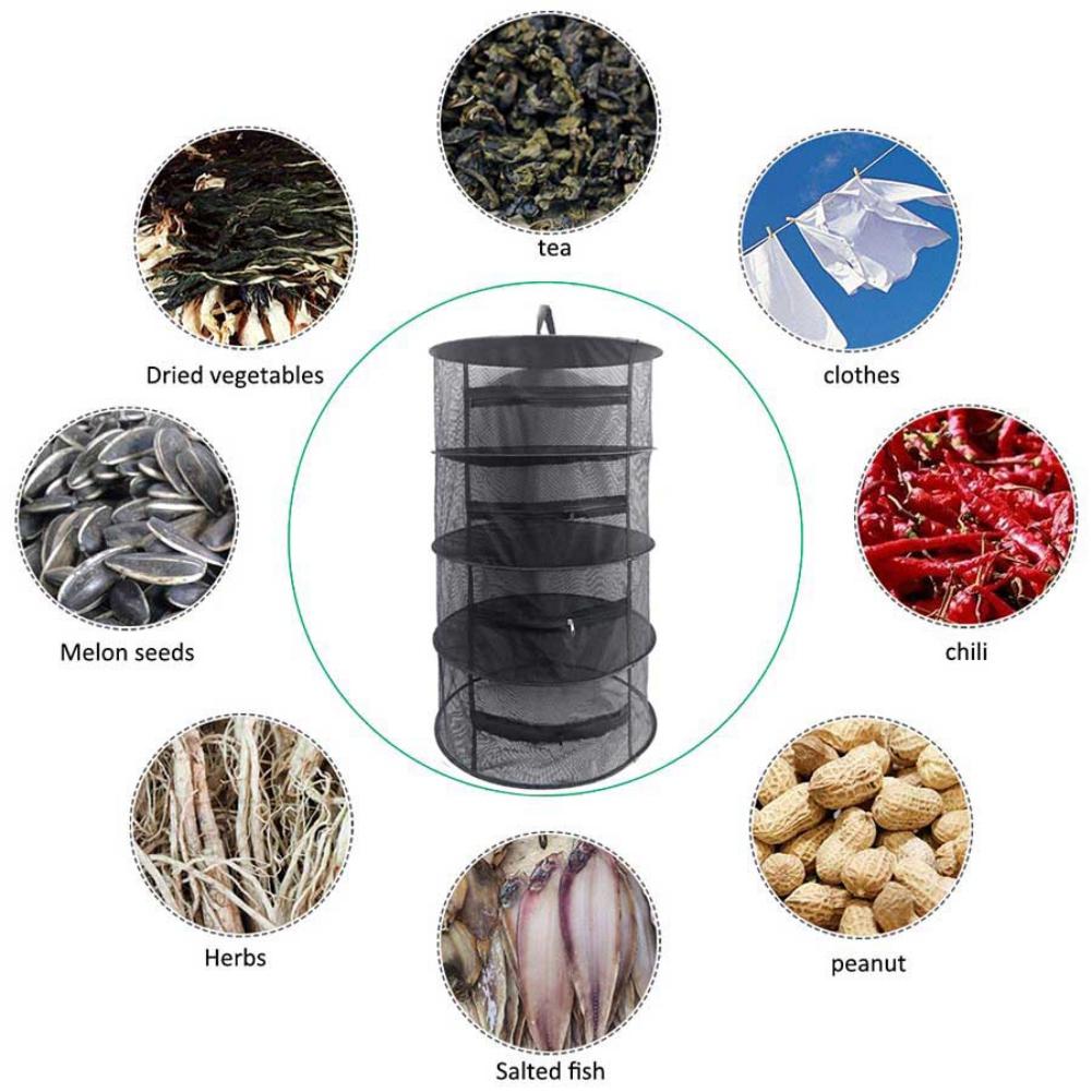 Сушилка для белья Net Mesh Стабильная складная складная многофункциональная стойка для трав