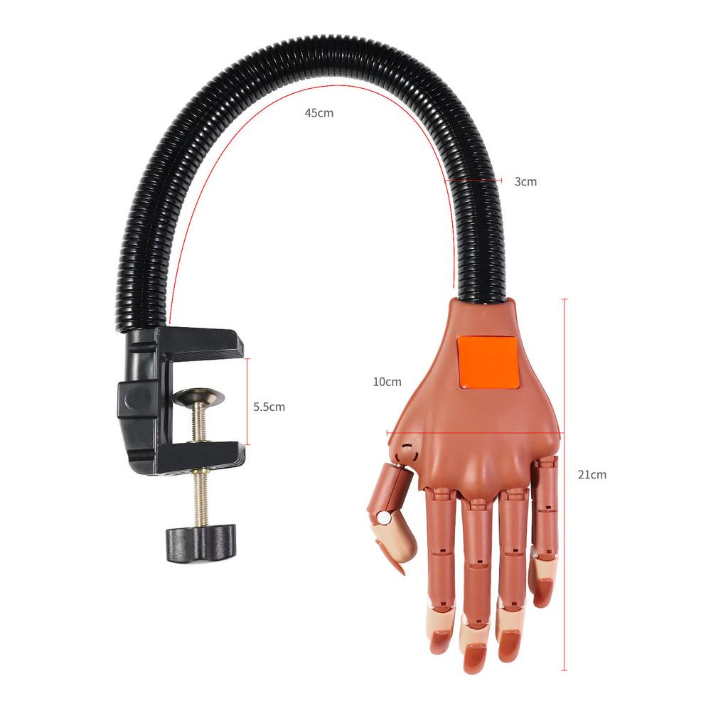 Руки для профессионального нейл-арта +100 шт. типсов для ногтей, регулируемая пластиковая модель для практики, инструмент для маникюра своими руками, гибкий и мягкий