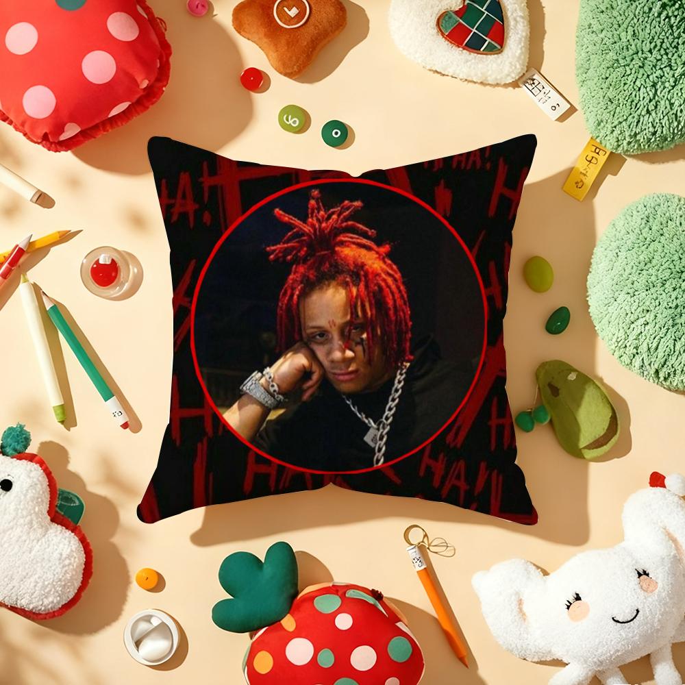 Rapper TTrippie Cool RRedd Cushion Cover Plush Fabric Soft DoubleSided Printed Sofa Warm Winter Home Gift Pillow Cover