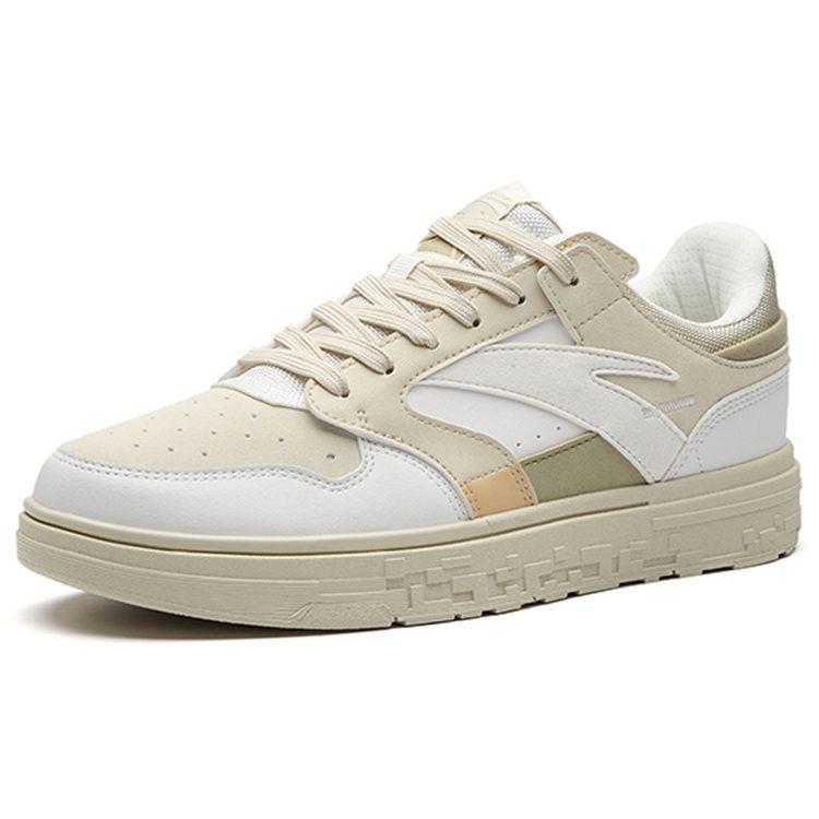 Anta Street Naughty Slip Resistant, Abrasion Resistant, Lightweight Low top Skateboard Shoes Women's White Gray Green 122238066-4