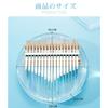 17-key Kalimba, Round Acrylic Rainbow Thumb Piano, with High-performance Protective Case (thumb Piano + EVA Piano Case + Scale Sticker + Tuning