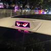 Multi Functional Car Interior Exterior Lights Solar Demon Eye LED Window Light, Waterproof Dynamic Devil Eyes Lamp Remote Control Roof Lighting