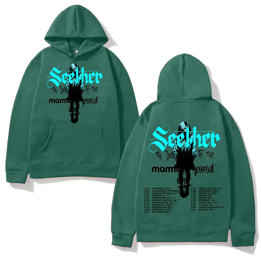 Худи Seether Surface Seems So Far Tour Толстовка Seether Rock Хэви-метал Funko Пуловер Унисекс Свободный Уличный стиль