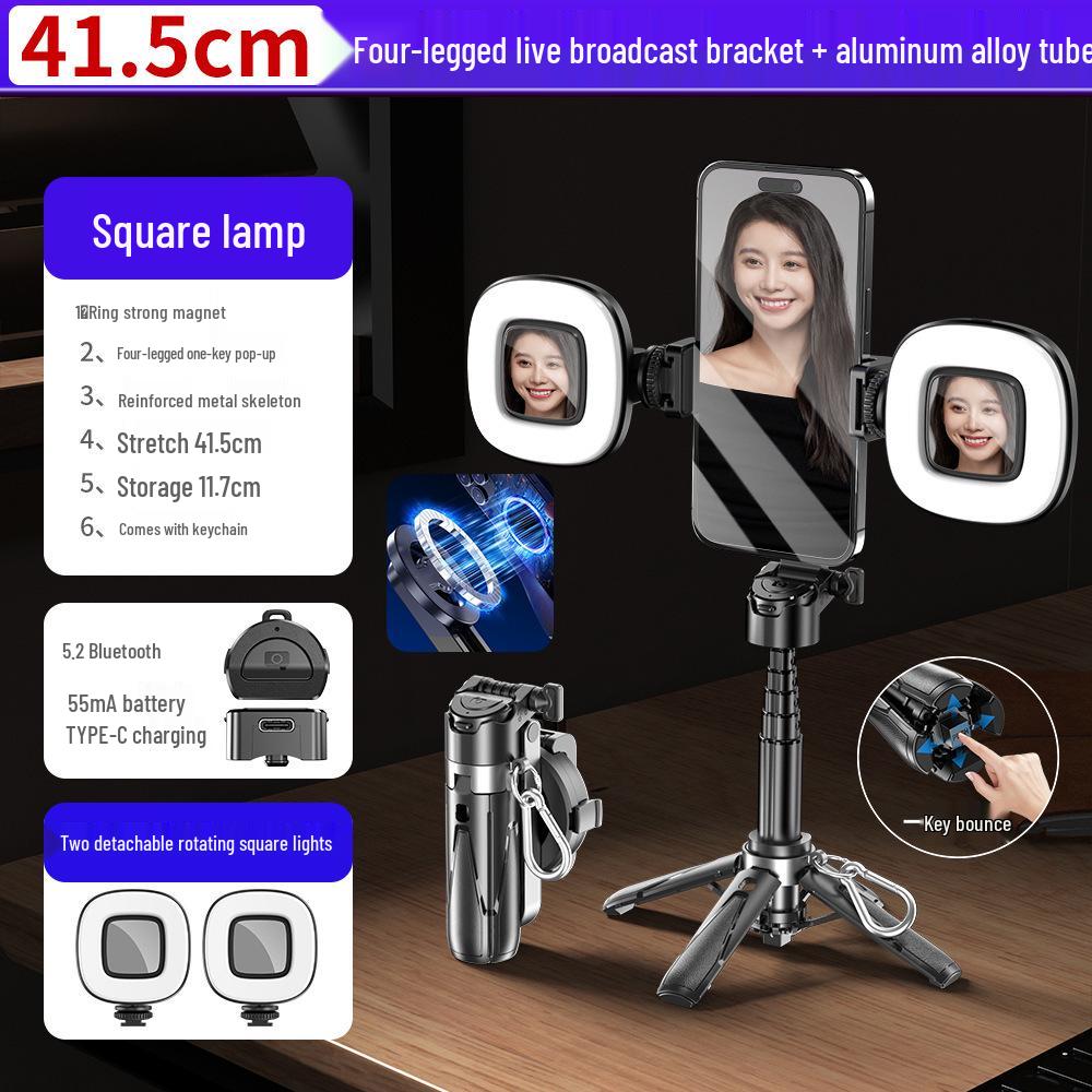 Новый магнитный селфи-штатив P15C с Bluetooth-пультом – Портативная подставка для путешествий для фото и прямых трансляций