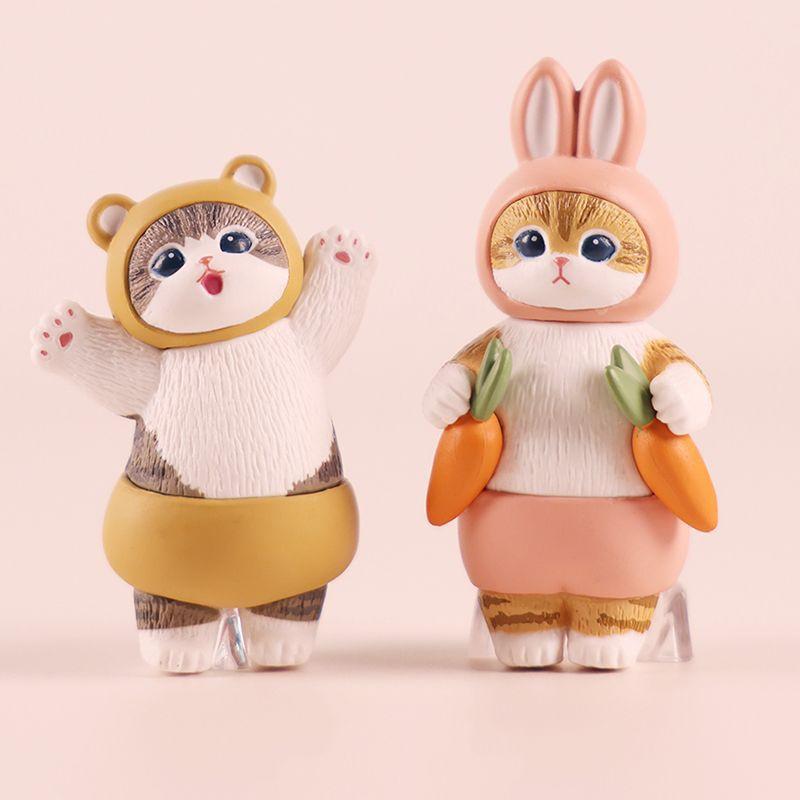 Cat Cos Animal Panda Rabbit Action Figure Toy Decoration Ornaments Xmas Gift