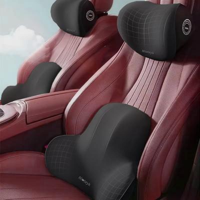 Автомобильная подушка для шеи Защищает спину Дышащая пена с памятью Поясничная подушка для спины Подголовник автомобиля Поясничная поддержка Многофункциональная подушка