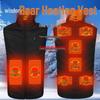 Men's Graphene USB Heated Vest with Stand-Up Collar - Nine-Zone Smart Heating