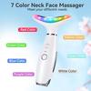 7-Color Neck Beautifying Massager: Home Device To Refine Neck Wrinkles and Enhance Skin with Cream.