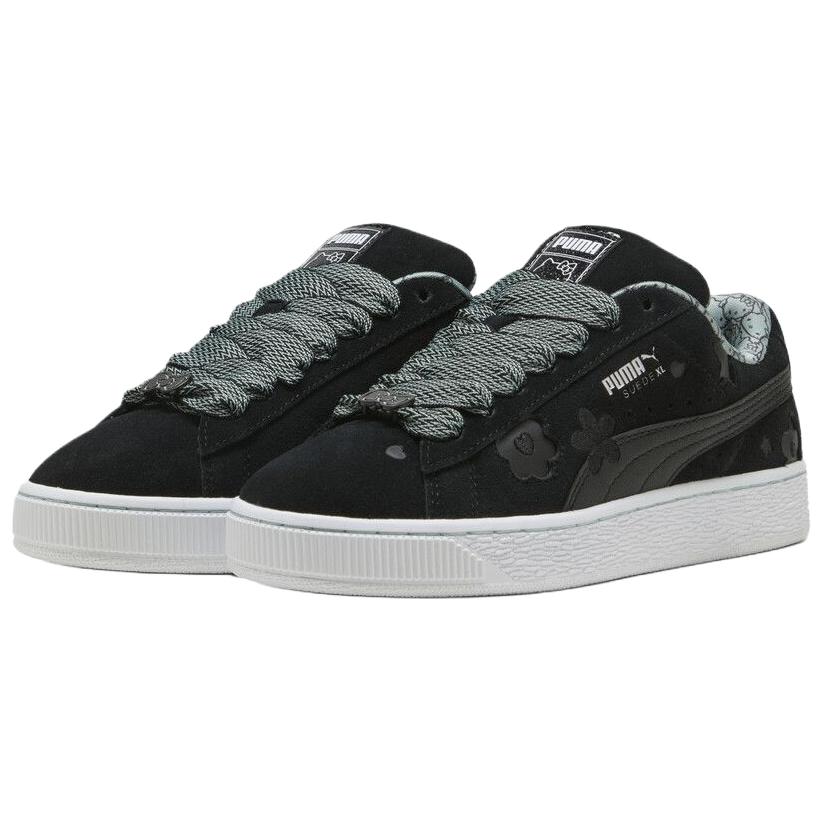 Hello Kitty x Puma Suede XL Черные женские кроссовки Светлый мох 402381-01