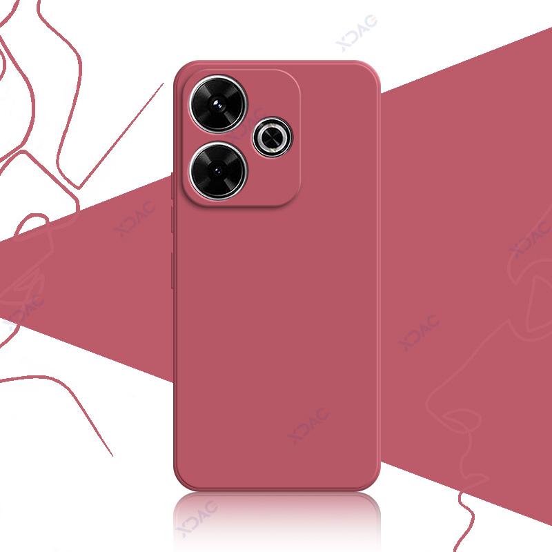 Роскошные чехлы для Xiaomi POCO M6 4G Plus 5G POCOM6Plus водонепроницаемый жидкий мягкий силиконовый защитный корпус для телефона Coque