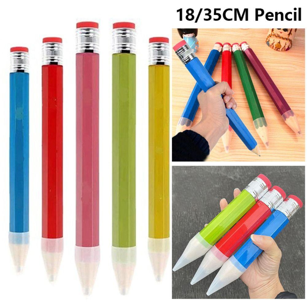 18/35CM Giant Pencil With Eraser Huge Pencil Creative Stationery Pencil Artist