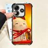 Счастливый Кот Манеки Неко Японский Мягкий Чехол Для Телефона Для Xiaomi Poco X7 X8 Pro Max X6 X5 X3 F8 Ultra F7 M8 M7 M5S Redmi 15C 15A 15 14C