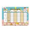 A4 Magnetic Class Schedule Wall Sticker for Primary Students - Wipeable & No Punching Needed