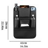 PU Leather Car Seat Back Organizer Universal Backseat Hanging Storage Bag Protector Auto Cup Mobile Phone Tissue Pockets Holder