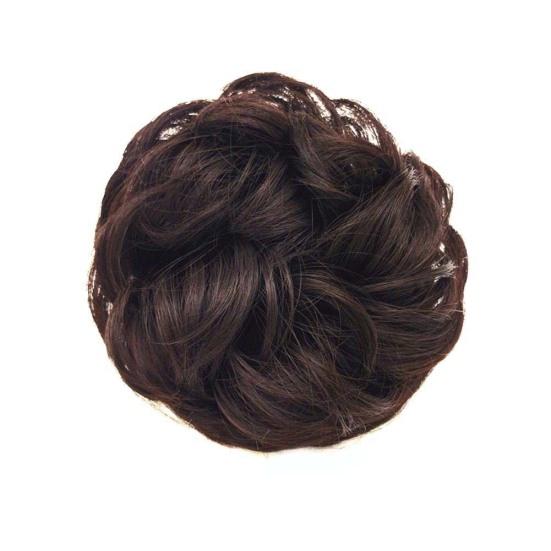 Женские синтетические грязные шиньонные пончики для волос, булочка для волос, эластичная веревка для волос, резинка для наращивания волос