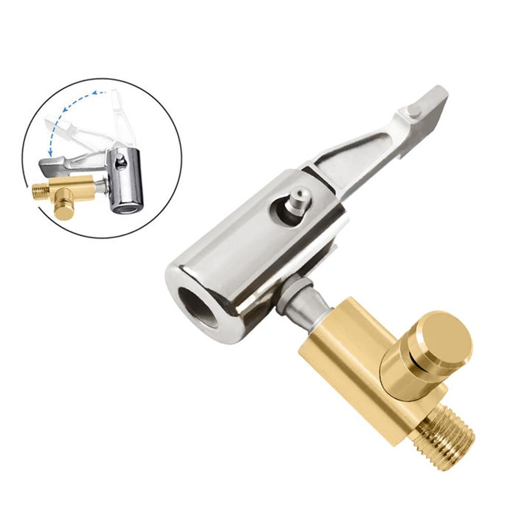 Портативный надувной насосный соединитель для автомобильного компрессора с воздушным патроном для шин, который можно спустить, шинный нагнетатель, шинный патрон для ремонта шланга