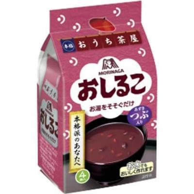 Morinaga Seika Ошируко (сладкий суп из красной фасоли) 4 пакетика Вагаси