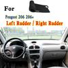 Для Peugeot 206 206+ Dashmat крышка приборной панели изоляционная панель для солнцезащитного крема Защитная накладка украшения