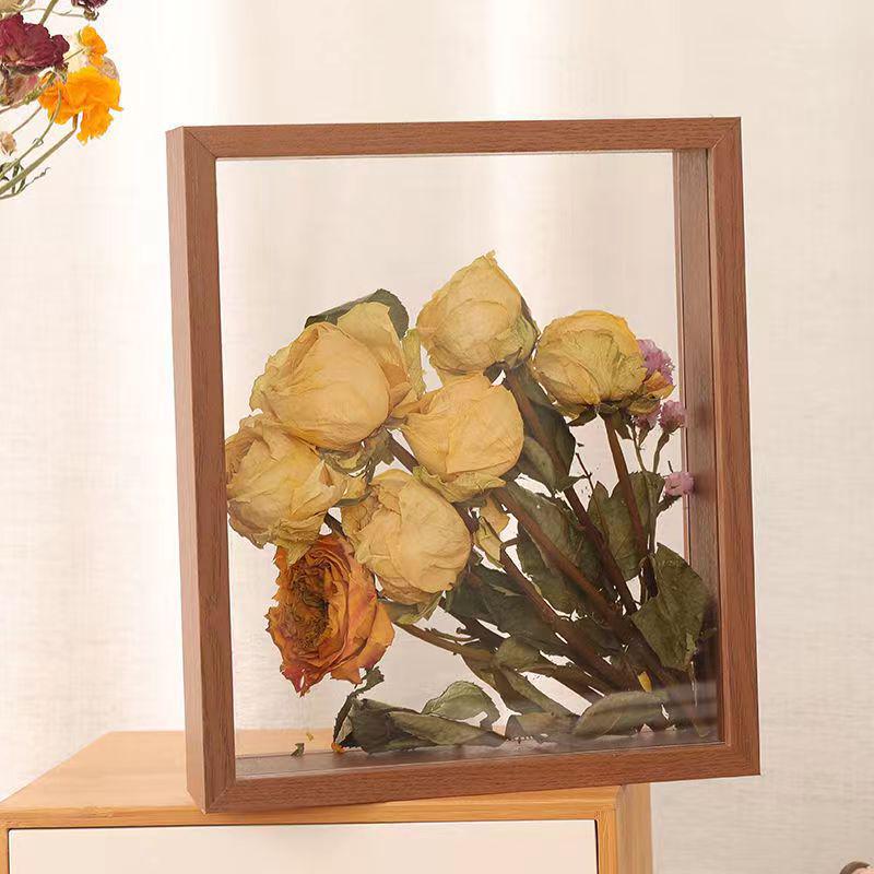 3D Двусторонняя прозрачная рамка для DIY экспозиции образцов сушеных роз