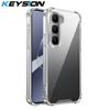 KEYSION Противоударный прозрачный чехол с четырьмя углами для Infinix Hot 60 Pro+ TPU+PC Прозрачная накладка для телефона для Infinix Hot 60i 4G 60 5G