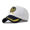 European and American Navy Baseball Cap White Baseball Cap Four Seasons Universal Retro Captain Navy Etiquette Cap