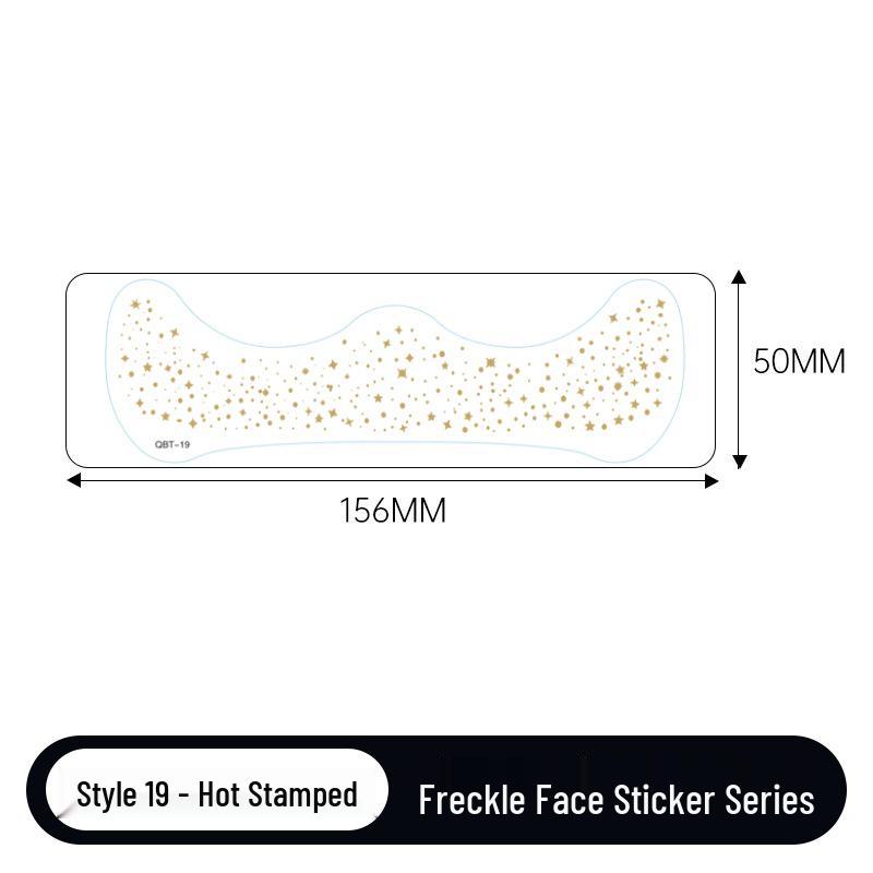 Gold & Silver Glitter Waterproof Christmas Freckle Tattoo Stickers for Party Makeup