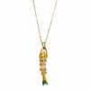 Movable Enamel Fish Necklace Colorful Gold Jewelry Personality Glazed Necklace  Women