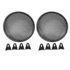 2Pcs Speaker Grill Cover 8 Inch Car RV Black Metal Iron Subwoofer Mesh Grill Cover