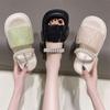 Thick-bottomed Cool Slippers for Women To Wear Outside, Summer Fairy Wind Diamonds, High Heels, Fashionable for Small People, and Two Wearers