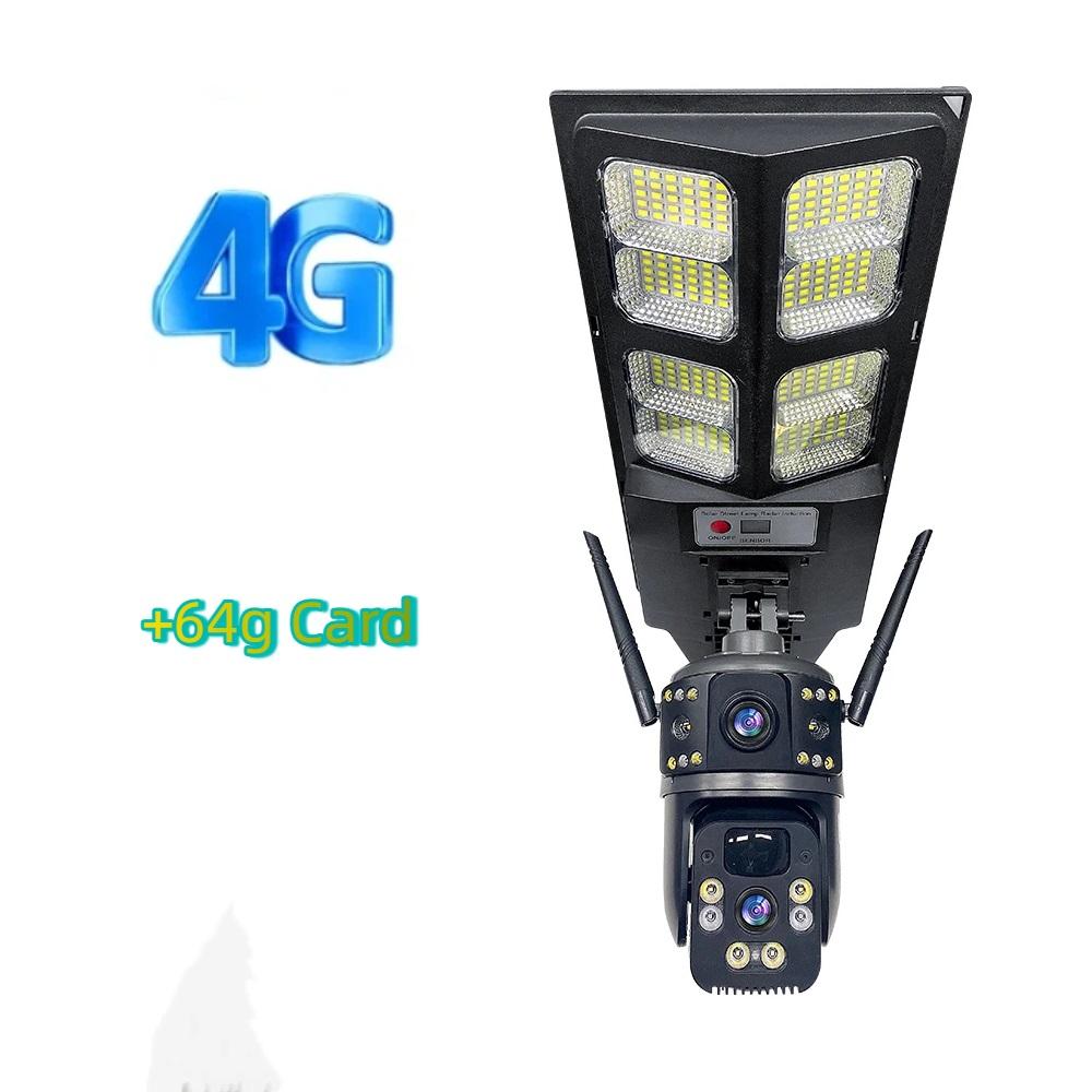 2-in-1 Solar Street Light – Courtyard Lamp & Security Camera, Auto Solar Charging Surveillance