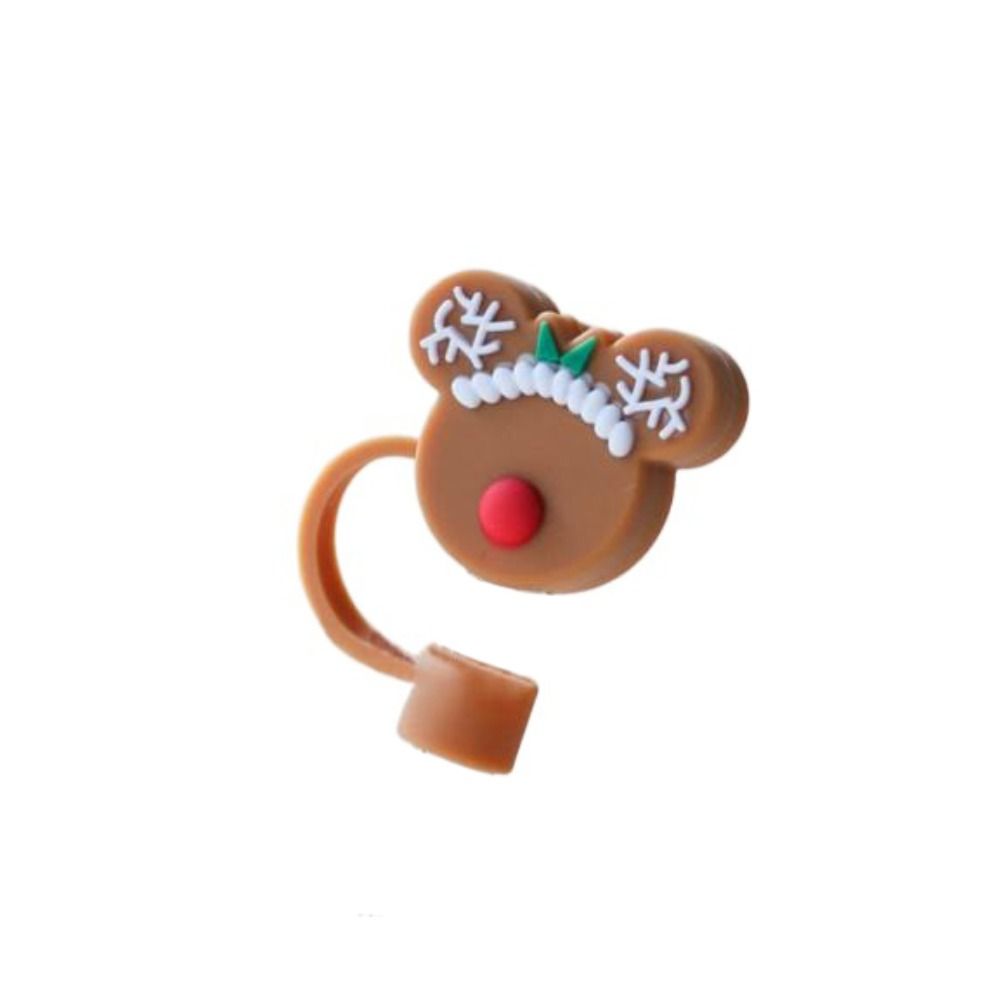 Decoration Dustproof Silicone Plugs Splash Proof Dust Cap Straw Cover Cup Accessories Straw Topper