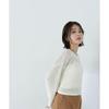 Beauty Mesh Blue [Natural Basic] Sweater, Lamé Knit,