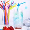Цветная соломинка длиной 26 см, одноразовые детские изделия ручной работы, гнущийся напиток, соевое молоко, магазин молочного чая, пищевой сорт