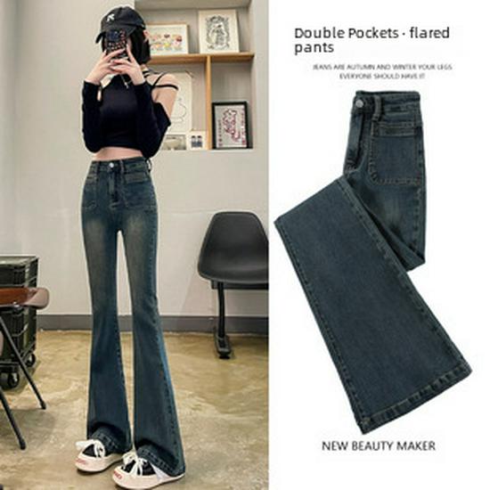Women's High-Waist Retro Denim Shorts: Loose, Straight-Leg, 5-Point Mid-Length, Hong Kong & Japanese Style for Spring & Summer