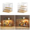 Acrylic Display Case for Miniature Collectibles and Toy Models Clear Dustproof Showcase Stand Perfume Storage Box