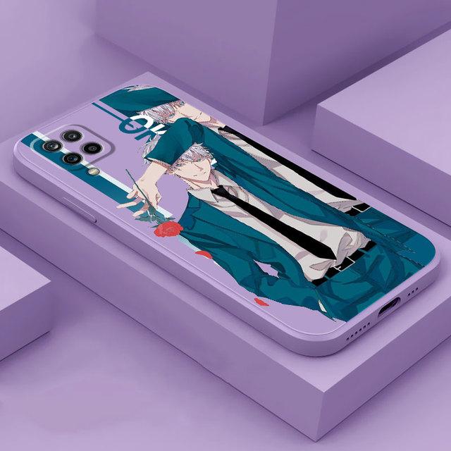 Чехол японского аниме дзюдзюцу кайсен для Samsung Galaxy A50 A01 A70 A11 A21s A71 A03s A31 A02 A51, квадратная жидкая броня, мягкий чехол