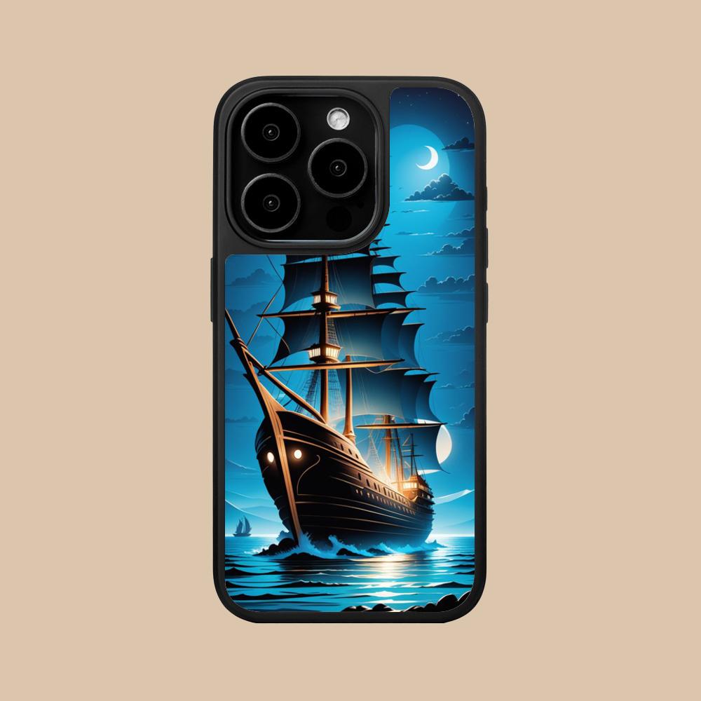 Пиратский Корсар Чехол для Мобильного Телефона для iPhone 17 16 15 14 13 12 11 Air Pro Max Plus Матовая Поверхность Цветной Чехол для Мобильных Телефонов Красивый